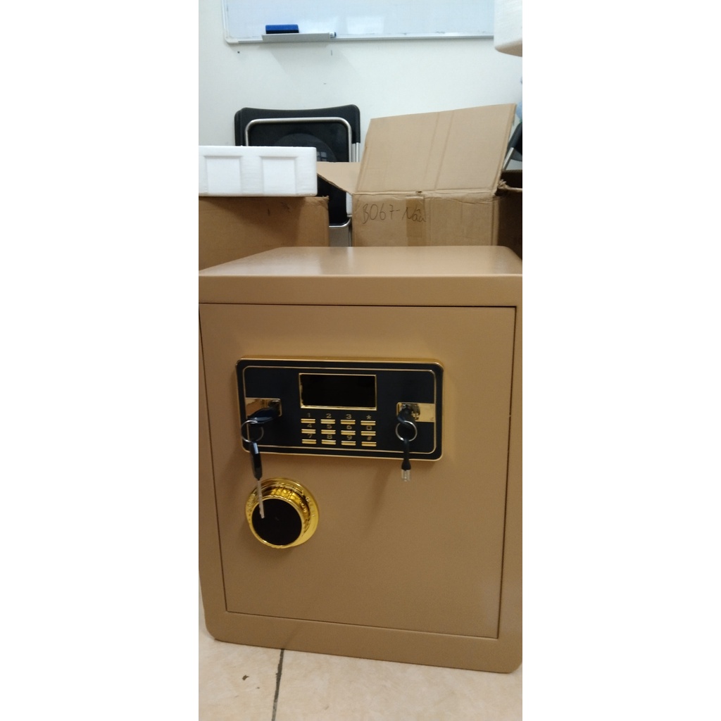 Két Sắt Điện Tử Cao Cấp Khóa Bảo Mật Vân Tay - Khóa Số Thông Minh Kích Thước 45x38x33cm Sang Trọng