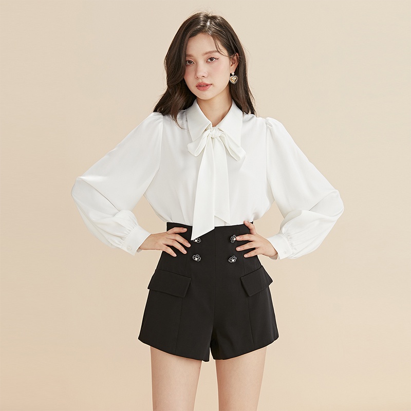 Áo Sơ Mi Nữ Công Sở Lamise Vải Mềm Phong Cách Hàn Quốc