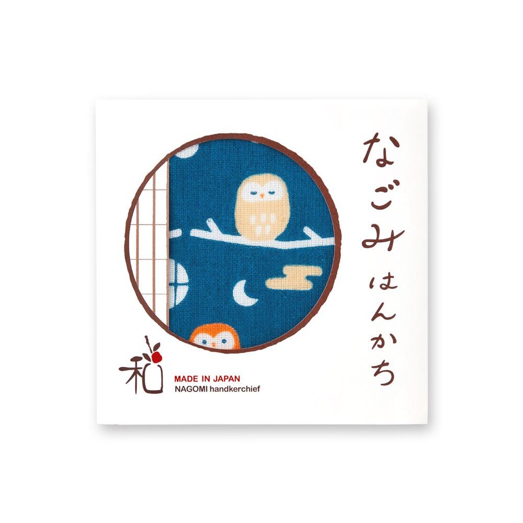 [02781] Khăn tay Nagomi-Owl Pattern (Fukurō)