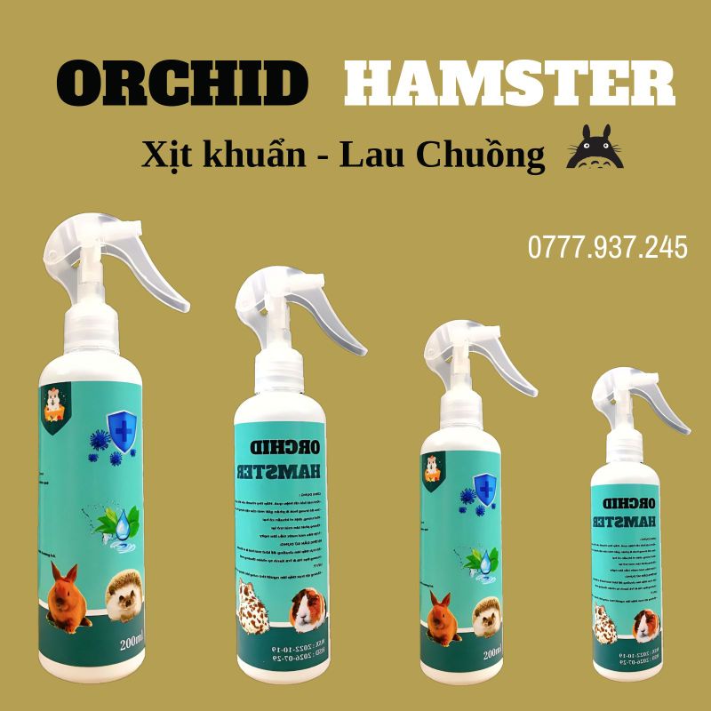 Xịt Khử Mùi - Xịt Khuẩn Hamster Hamster,Thỏ, Bọ, Sóc...