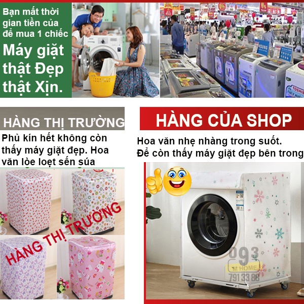 Tấm phủ Bảo Vệ Máy Giặt Cửa Trên Cửa Dưới