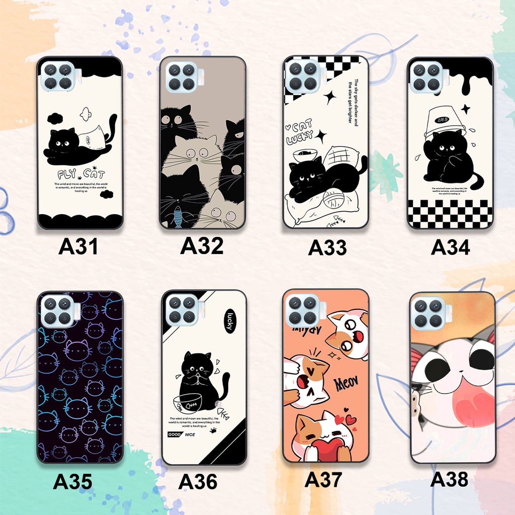 Ốp Oppo A73 - A93 In Hình Họa Tiết Mèo Cute Đáng Yêu Đẹp Hot Trend 2023