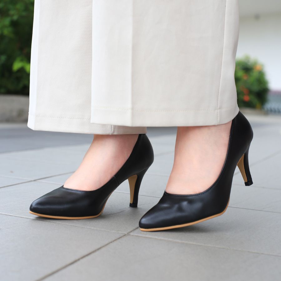 Giầy Da Nữ Công Sở Nữ Cao Gót Mũi Nhọn 7cm KOSU 2001 Made in Japan