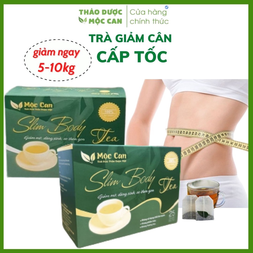 Trà Giảm Cân, Giảm Mỡ Bụng Mộc Can -Trà giảm cân cấp tốc an toàn hiệu quả,đẩy lùi mỡ bụng, mỡ đùi eo thon gọn 25 túi lọc