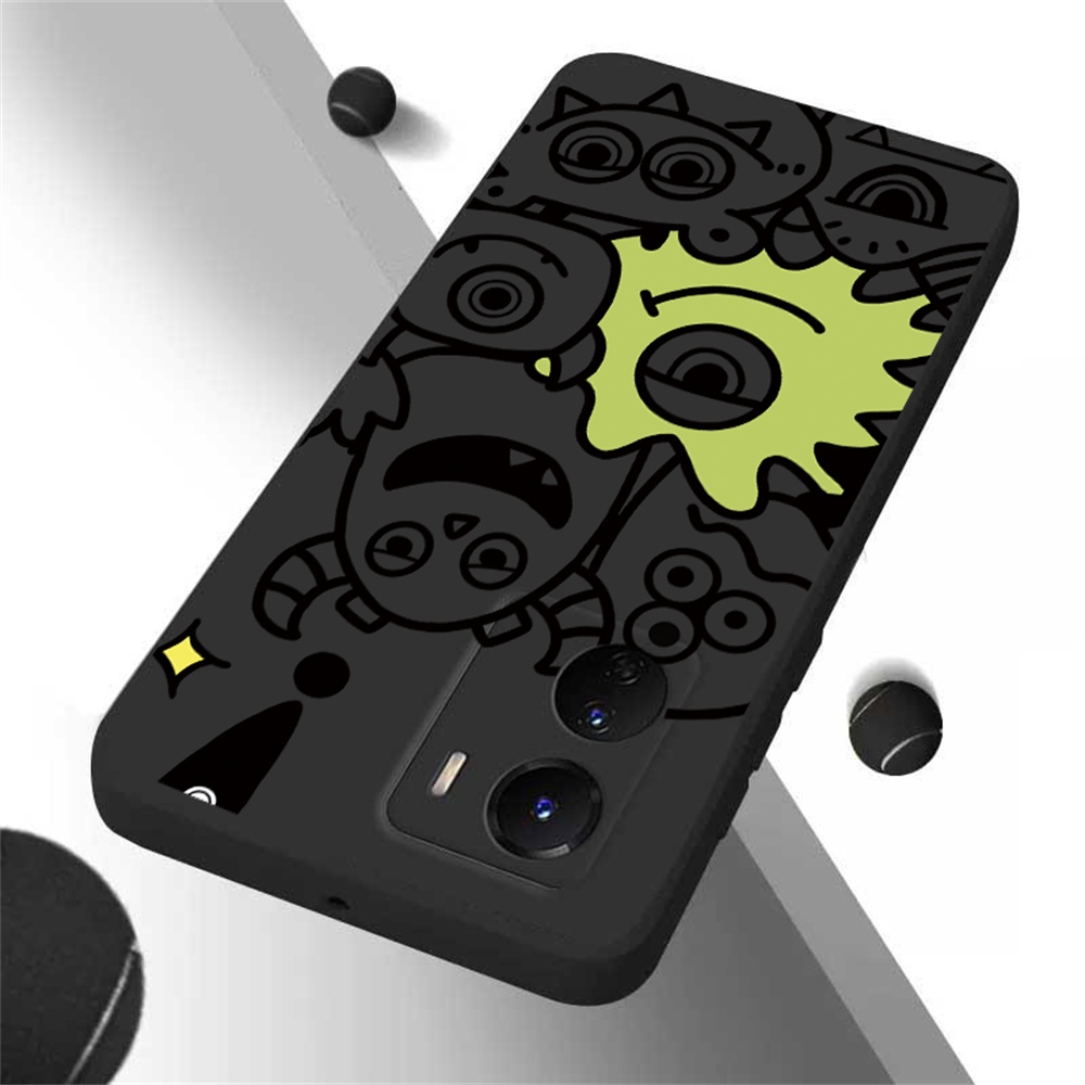 Ốp Điện Thoại Silicon Mềm Hình Quái Vật Mắt To Cho IPhone 14 Pro Max 13 Pro Max 11 12 Xr XS 6 6S 7 8 Plus SE 2020