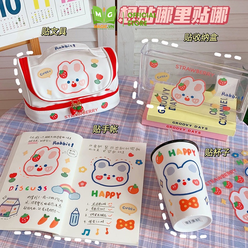 Sticker Hình Dán Cute Trang Trí Sổ MAGIC Nhãn Dán Mũ Bảo Hiểm, Điện Thoại, Máy Tính, Laptop, Bình Nước Dễ Thương S1