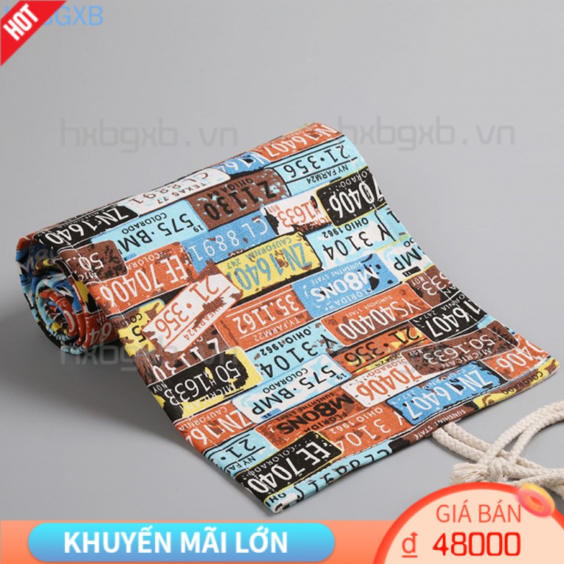 Túi đựng bút 12-72 lỗ tùy chọn dạng cuộn tiện lợi