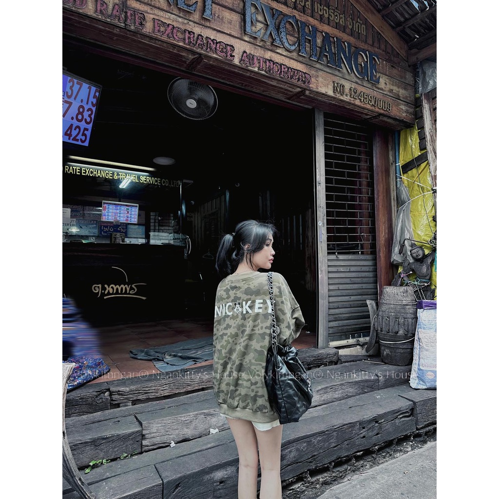 Áo hoodie mic.key lính