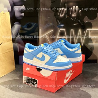 Giày Sneaker SB Dunk Low Coast White Blue Xanh Dương, Giày Thể Thao Cổ Thấp UNC Xanh Trắng Fullbox