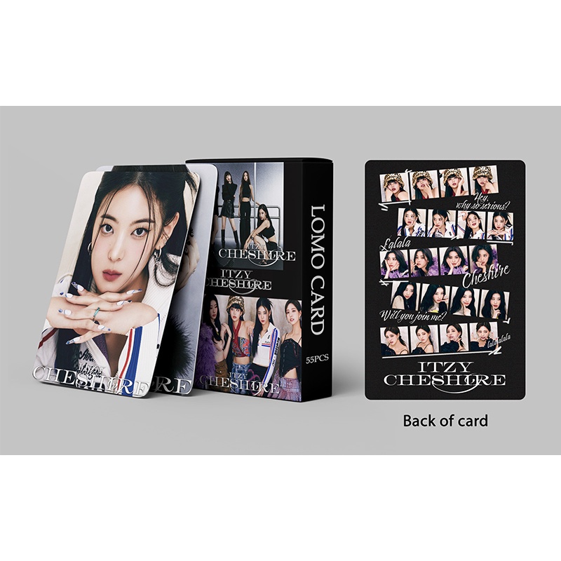ITZY Hộp 55 Tấm Thẻ Ảnh LOMO Card CHESHIRE LOMO