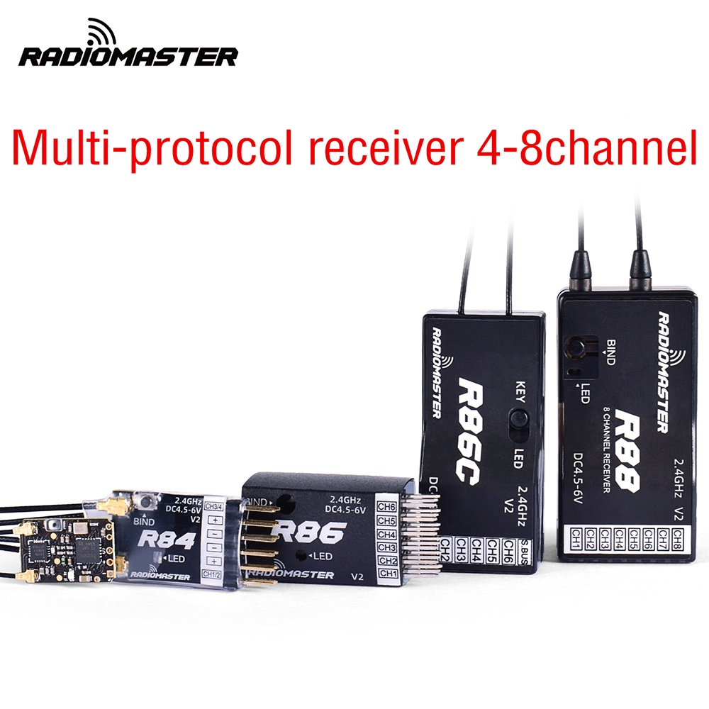 Bộ Nhận Tín Hiệu Radio Nano R81 R84 R86 R86C R88 2.4GHz Trên 1KM Tương Thích FrSky D8 TX16S