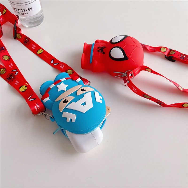 Babyfair. Trẻ Em Tiền  Hoạt Hình Dễ Thương Dạng Ba Chiều Tinh Tế Di Động Silicone Túi Ví Nhỏ