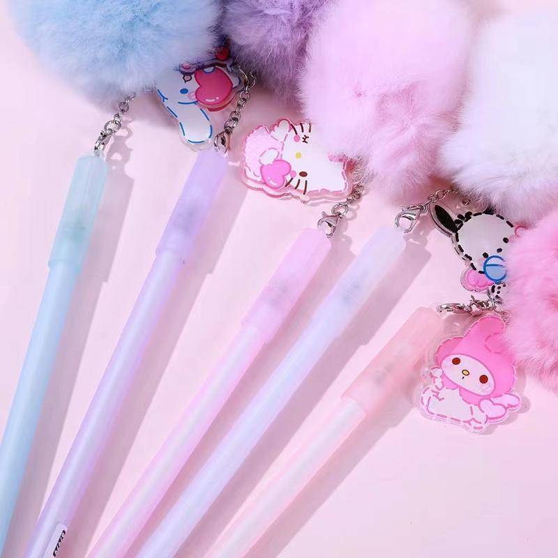 Sanrio Bút Mực Gel Mymelody Kuromi Cinnamoroll Pochacco Dễ Thương Dùng Trong Trường Học / Văn Phòng