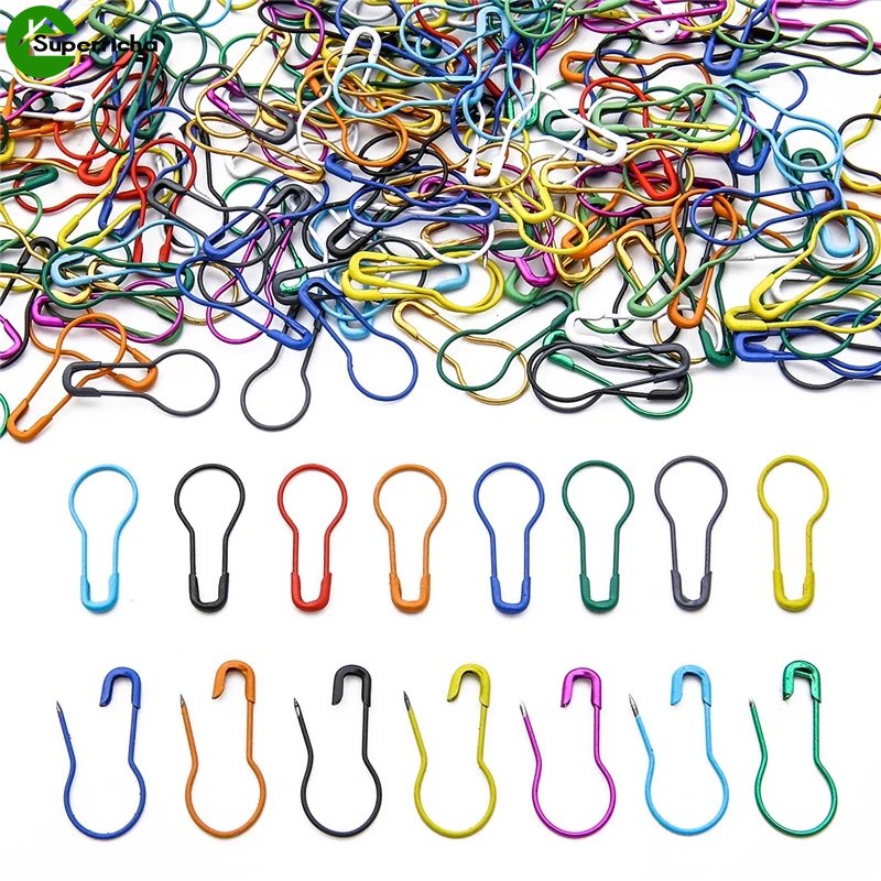 Set 100 Kẹp Giữ Bóng Đèn Mini Hình Quả Lê Nhiều Màu Sắc