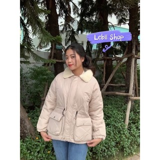Áo Phao Trần Trám Cổ Lông Cừu ⚡️