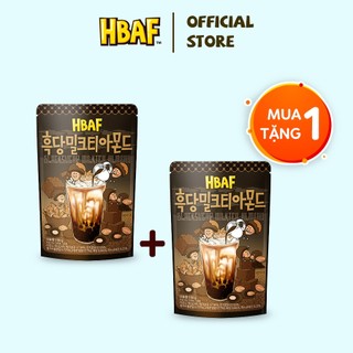 [MUA 1 TẶNG 1 - DATE T3/2023] Hạt hạnh nhân tẩm vị trà sữa đường đen HBAF Hàn Quốc 190g
