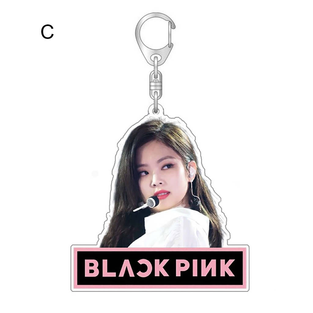 Móc Khóa Hai Mặt In Hình Nhóm Nhạc Blackpink Xinh Xắn