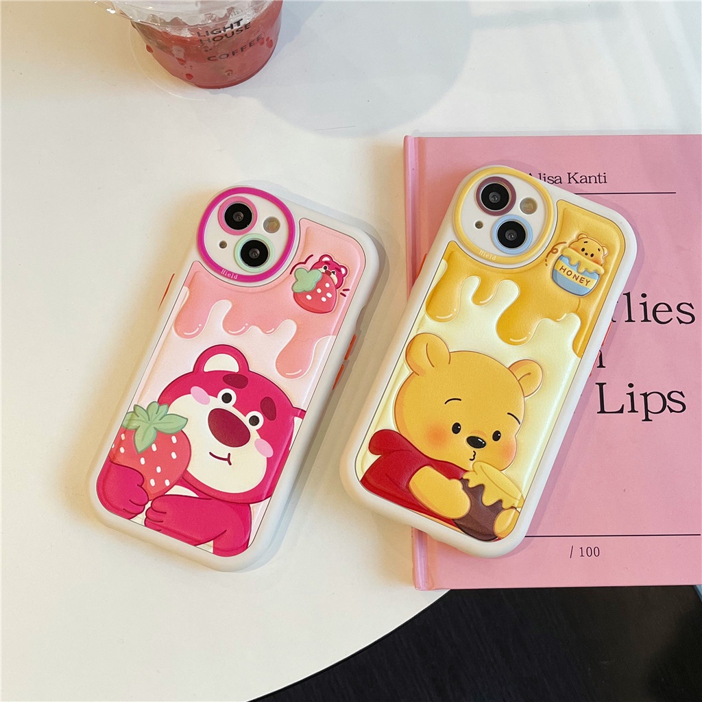 Ốp Điện Thoại Da Viền tpu Dẻo In Họa Tiết Hoạt Hình Góc Tròn Cho iphone 15 pro max 14 pro max 13 pro max 12 pro max