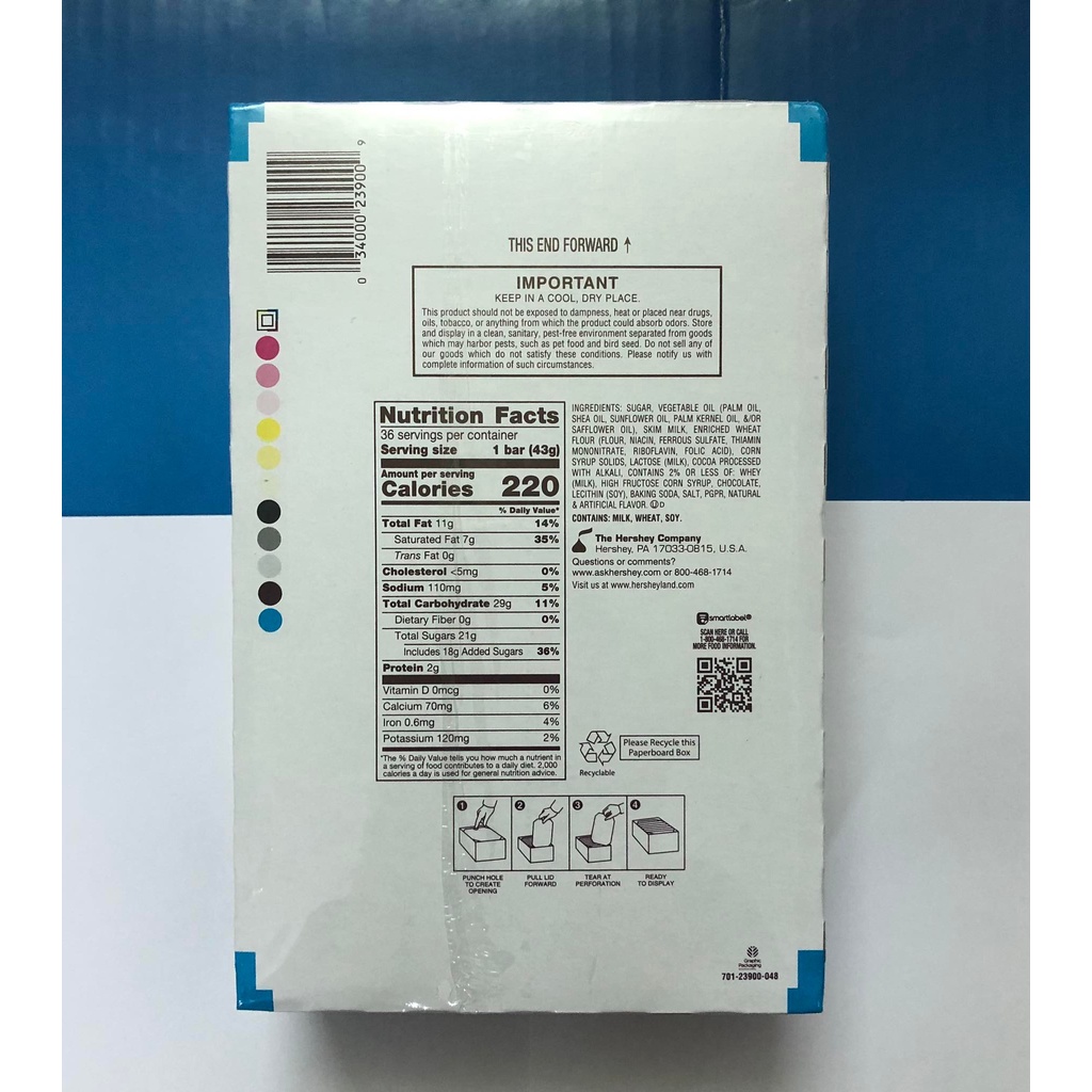 Sô cô la Hershey's Cookies 'n' Creme 36 thanh - Mỹ