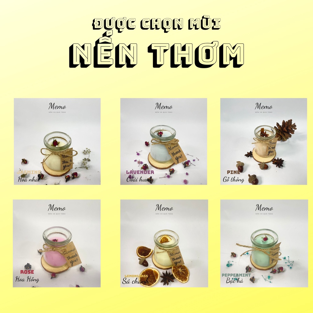 Hộp Quà Nến Thơm Giáng Sinh, Set Quà Nến Thơm Handmade Tặng Người Yêu Dịp Noel Cây Thông