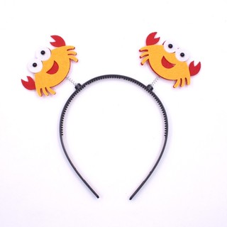 Bờm tóc hình con tôm, con cua cute.