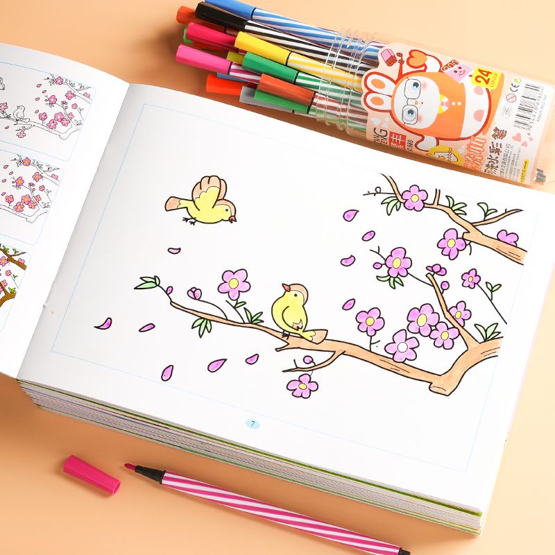 Sách Tô Màu Graffiti Độc Đáo Cho Bé Mẫu Giáo 3-4 - 5-6 - 7 Tuổi