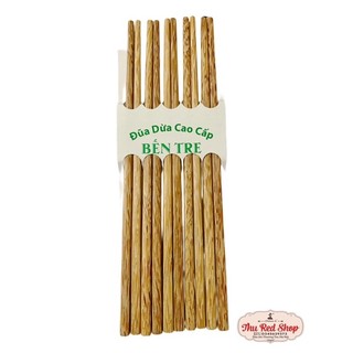 đũa gỗ dừa vàng, dừa bến tre không hóa chất, loại nhẵn đẹp, giá xưởng