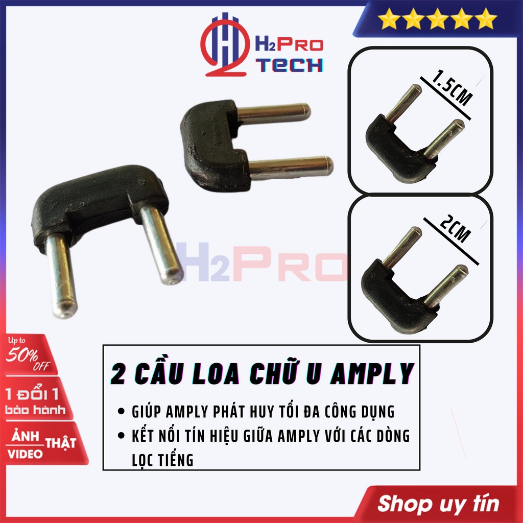 2 Cầu Loa Chữ U Cho Amply, Cầu Chữ U Giúp Âm Ly Phát Huy Tối Đa Công Dụng Và Kết Nối Với Lọc Tiếng-H2Pro Tech
