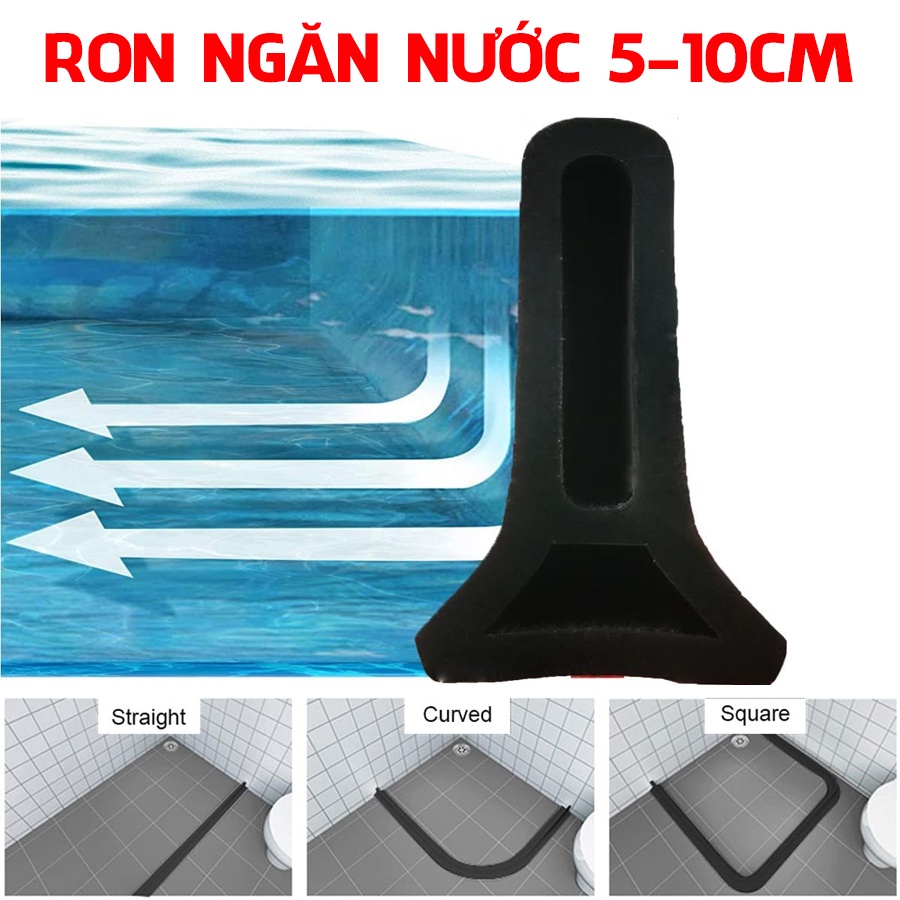 20cm Dải Silicon Chặn Nước Chặn Cửa Cho Nhà Tắm, Miếng Chặn Cửa Nhà Vệ Sinh Chỗ Rửa Tay Máy Giặt Bồn Rửa Chén Legaxi