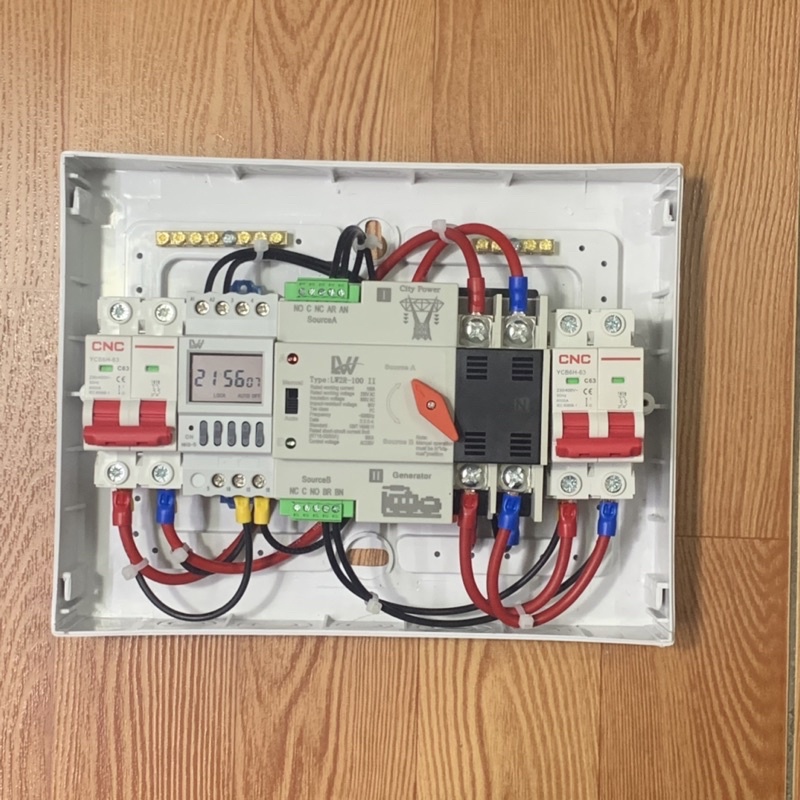 Tủ ATS 2P-100A mất điện nguồn Chính tự chuyển sang nguồn Phụ không gián đoạn