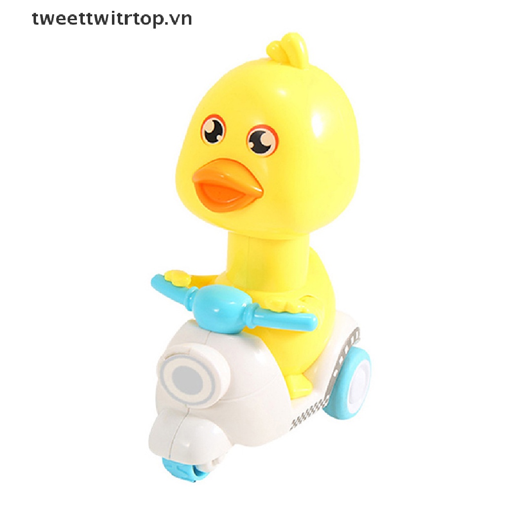 Trtop Đồ Chơi Xe Máy Nhấn Lực: Vịt Vàng Nhỏ Nhắn Hoạt Hình Xe Hơi Người Trung Niên Dễ Thương VN