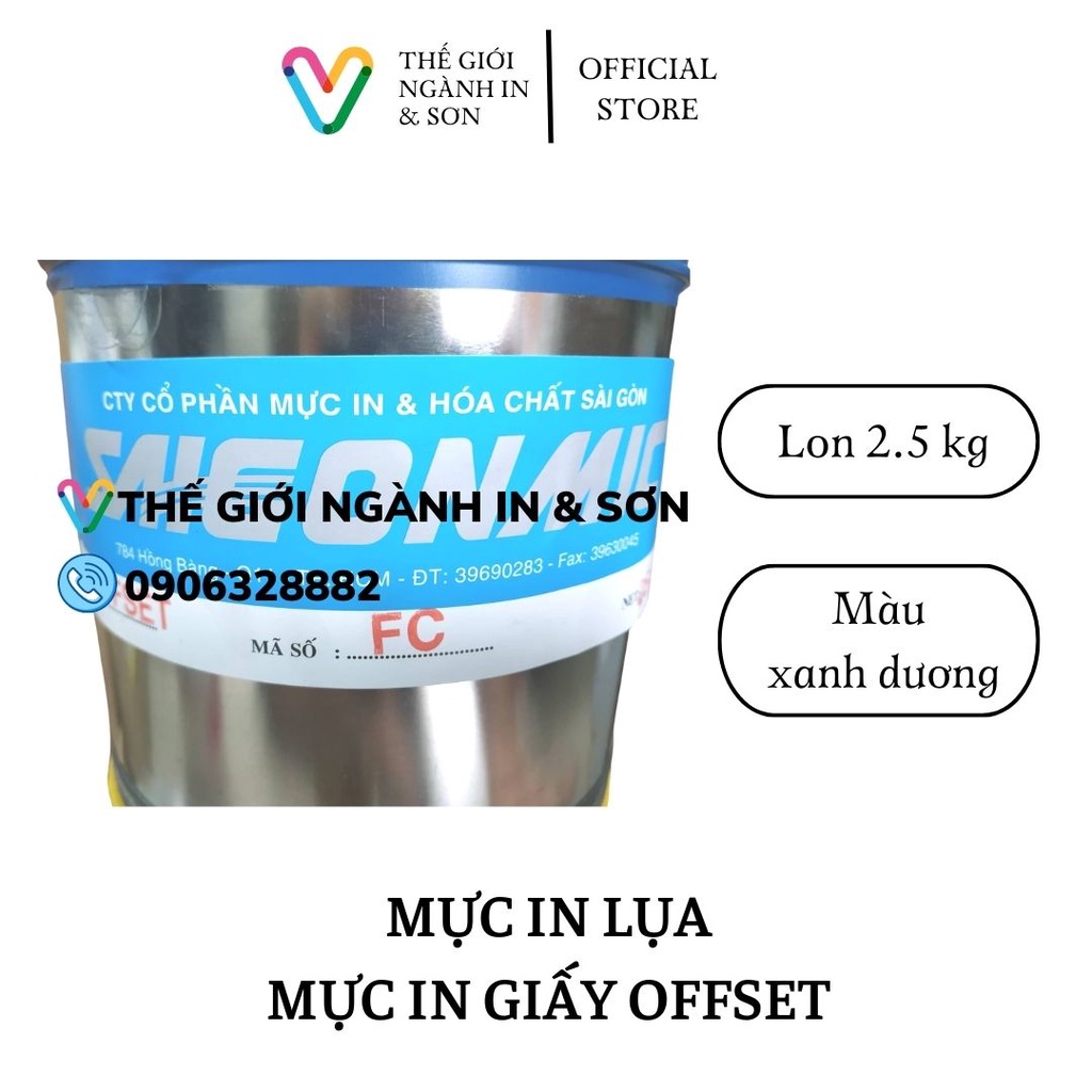 Mực in lụa in giấy offset Saigonmic