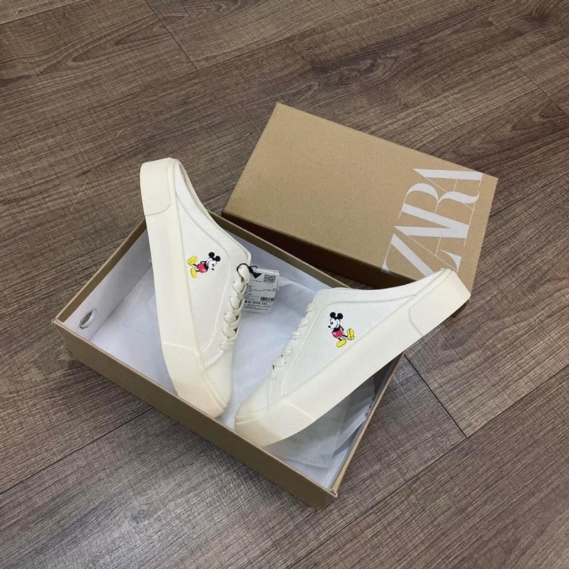 Sneaker Za.ra Mule Đạp Gót Full Box