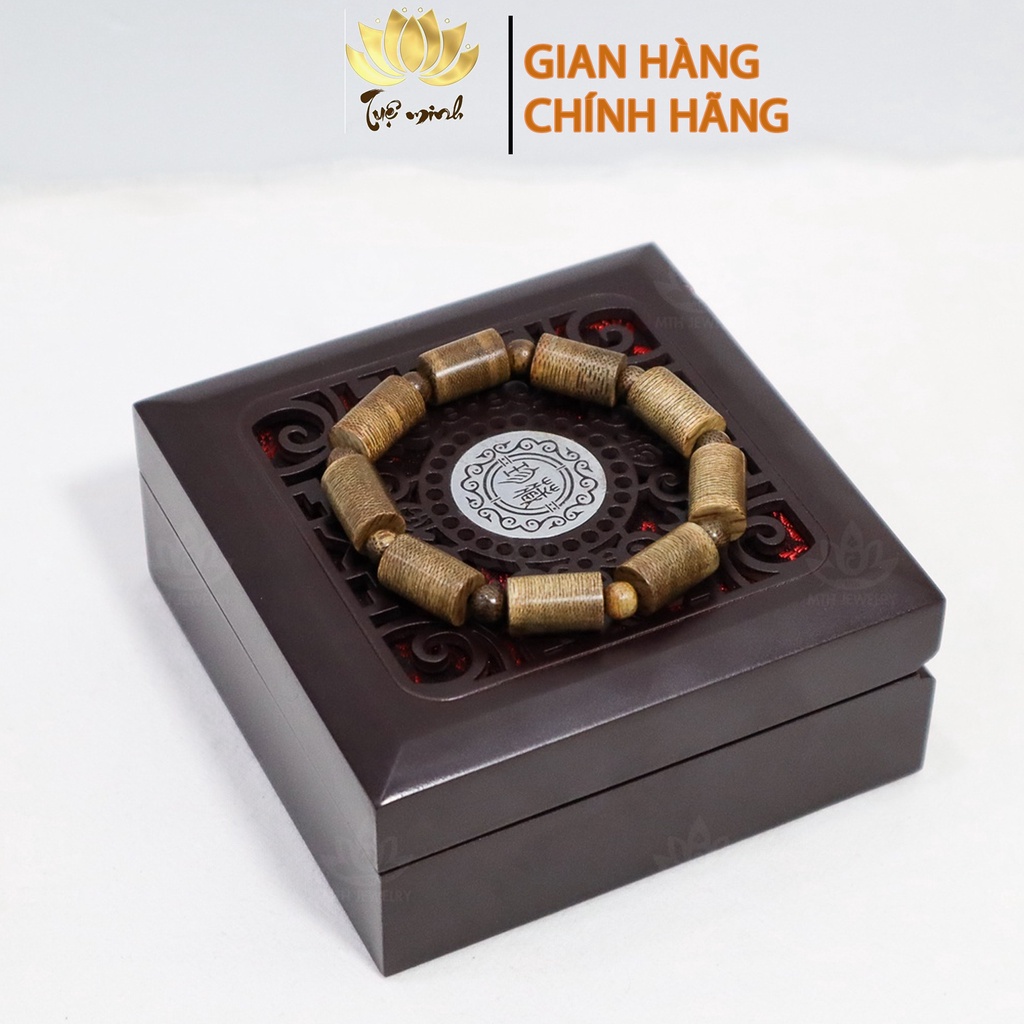 Vòng Tay Trầm Hương Trụ Trúc 10mm Trầm Tốc Việt