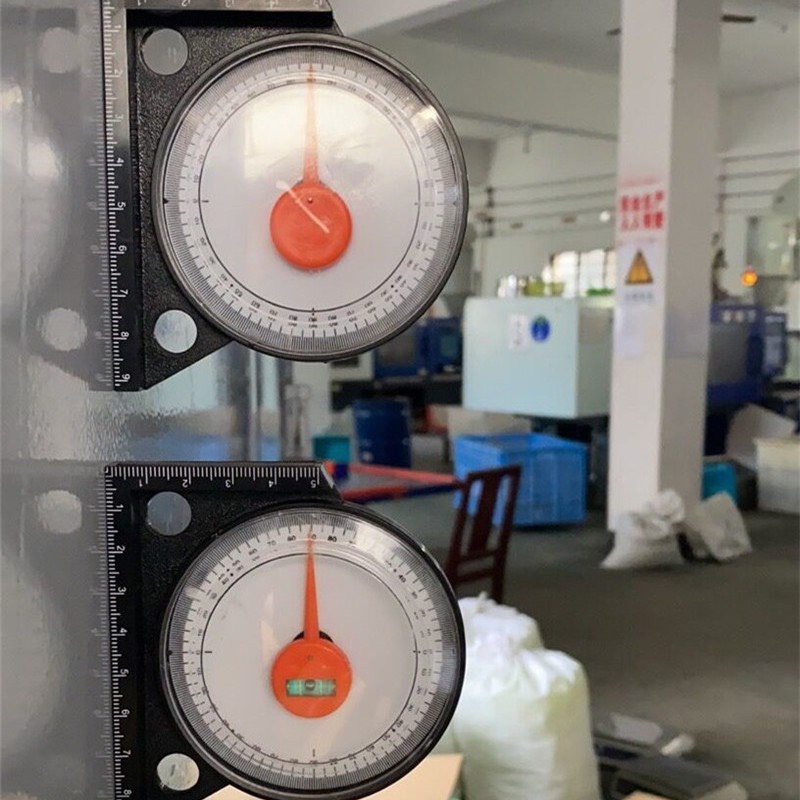 Thước đo góc nghiêng mini loại xịn có nivo, đế nam châm, Thước đo độ nghiêng, Máy đo góc