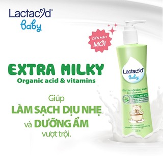 Sữa tắm gội cho bé Lactacyd Milky 500ml