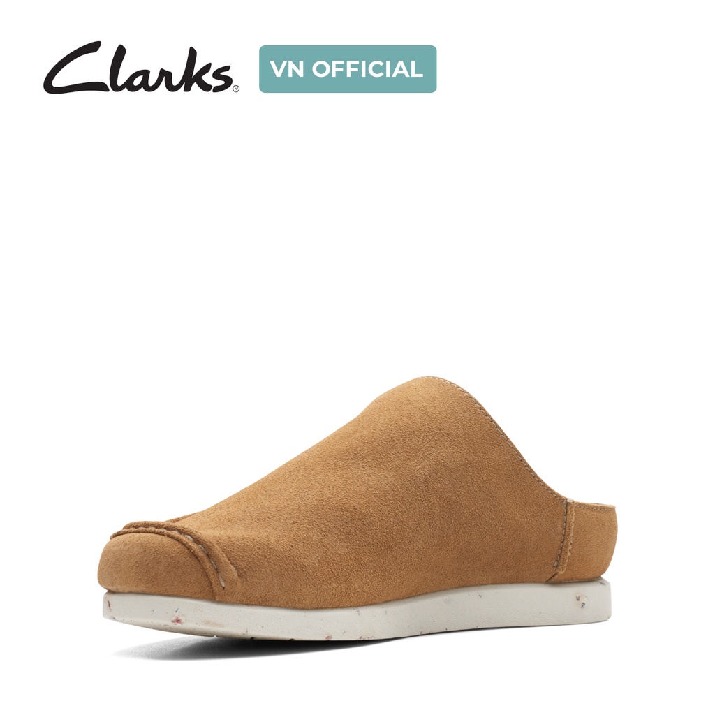 Giày sục Da Nam Clarks ShacreLite Sun màu Dark Sand