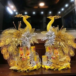 [TẾT] Set phụ kiện tháp công tài lộc ( Tặng kèm keo nến, đèn nháy, phôi công đính mắt sẵn)
