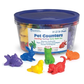 Đồ chơi thông minh - Bộ mô hình vật nuôi trong nhà - Domestic Pets Counters Learning Resources