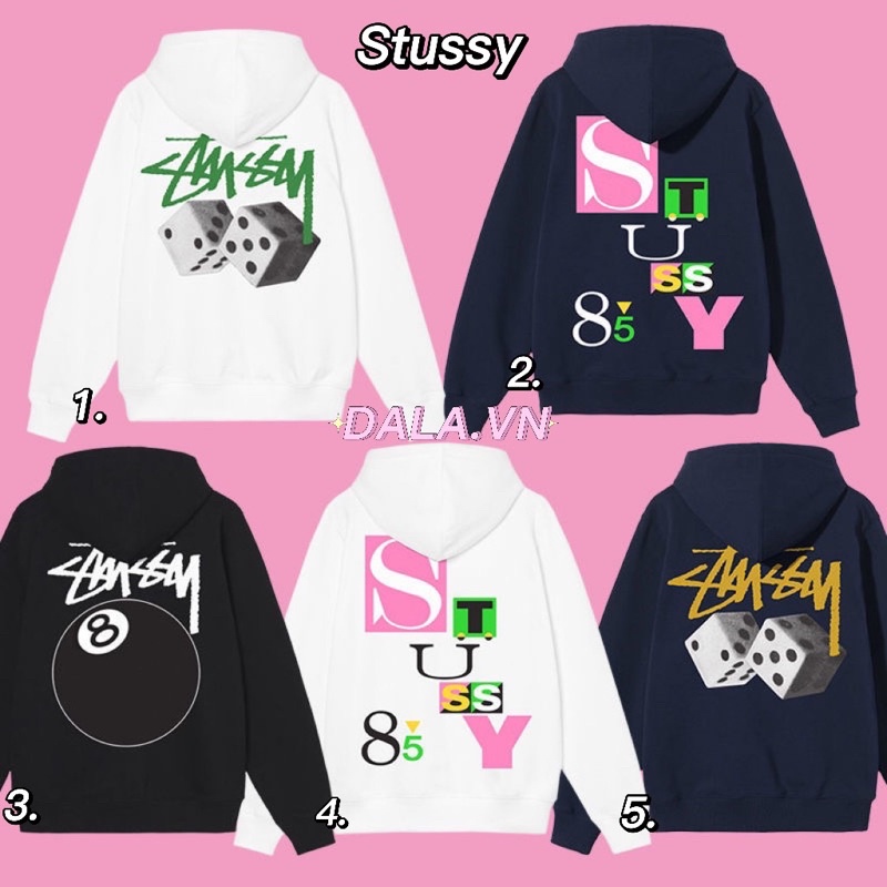 Áo hoodie Stu..ssy hoạ tiết - Stu..ssy mới nhất 2022 - Áo Hoodie nỉ Stu..ssy - Áo nỉ