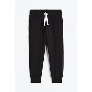 Quần nỉ HM bé trai quần nỉ Joggers đen auth