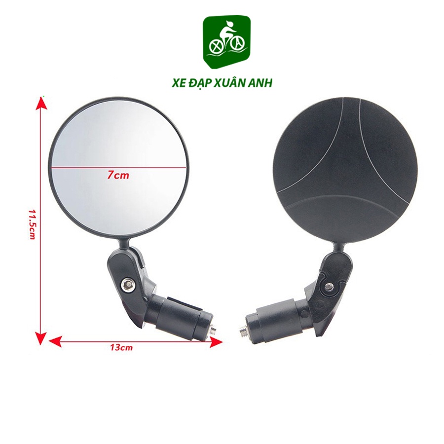 Kính Chiếu Hậu Tròn Gắn Ghi Đông Xe Đạp