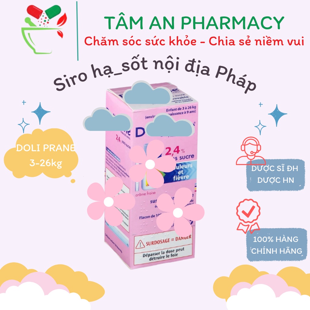 Siro hạ_sốt Doli Nội Địa Pháp