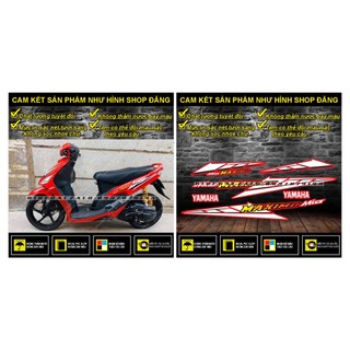 TEM RỜI MIO MAXXIO ĐỎ ĐEN - THU DECAL