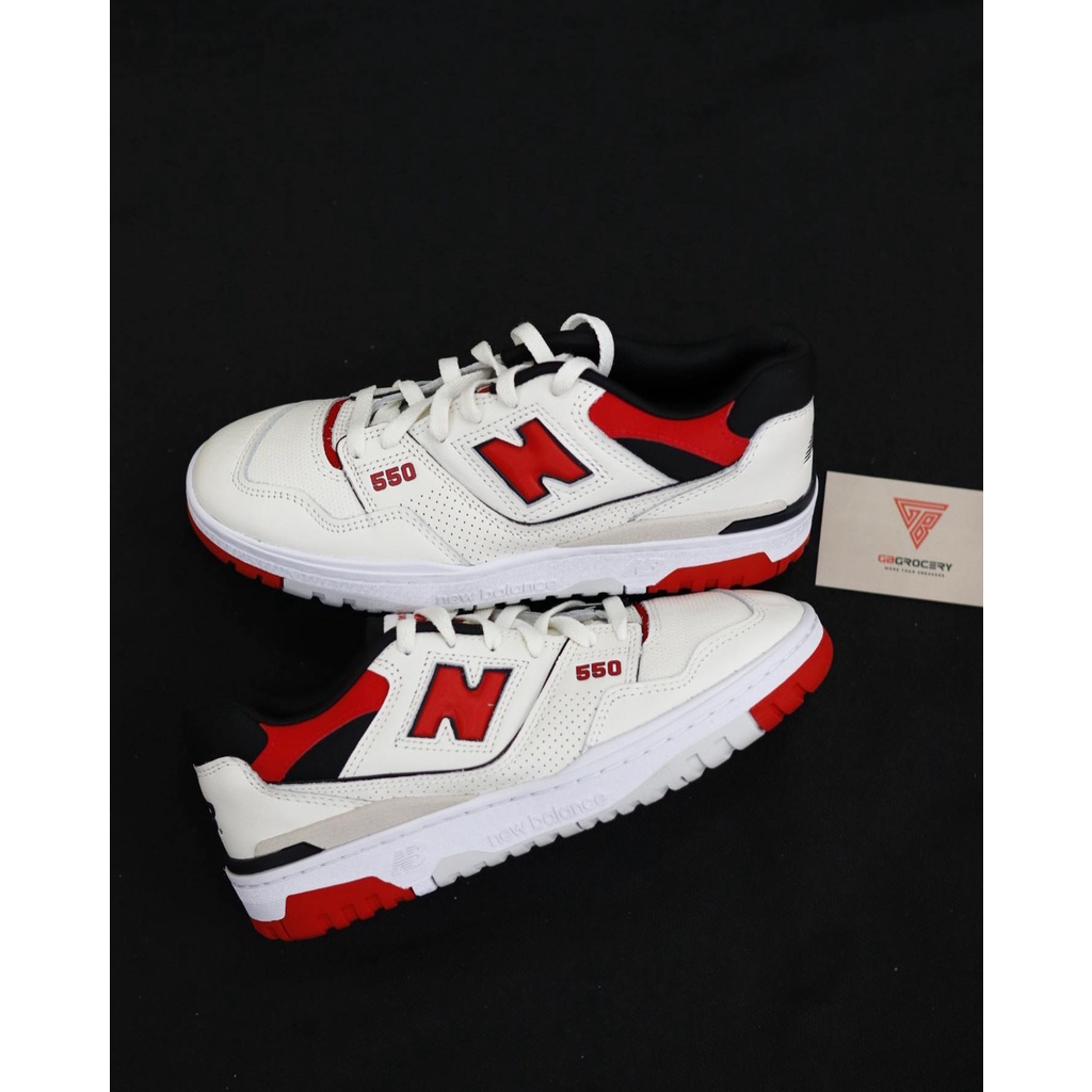 Giày Thể Thao NB 550 Màu Kem Phối Màu Hot Trend - Ảnh thật shop chụp