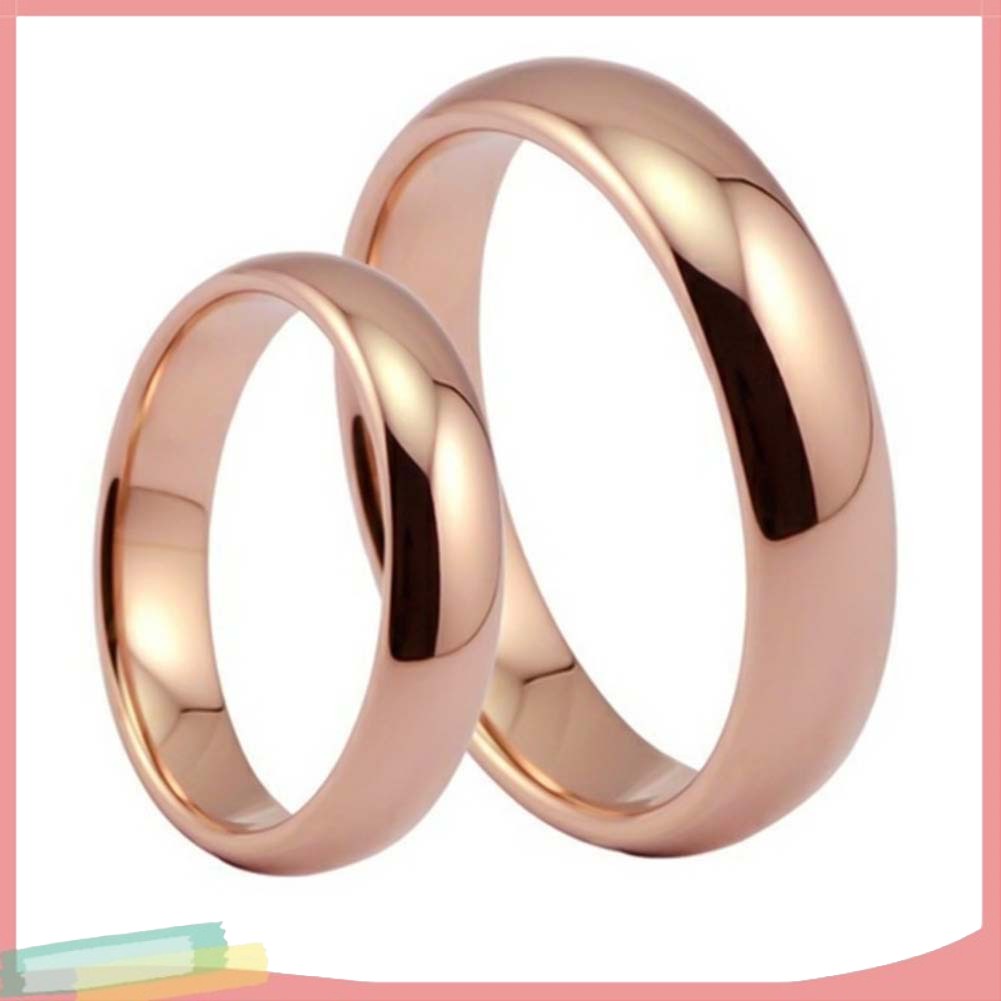 Nhẫn Chất Liệu Thép Không Gỉ Màu Trơn Kiểu Dáng Thời Trang