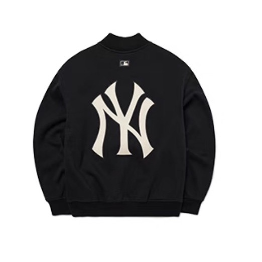 Áo khoác da lộn MLB nam nữ,2 lớp chất dày dặn, Áo bomber MLB bóng chày Varsity Jacket