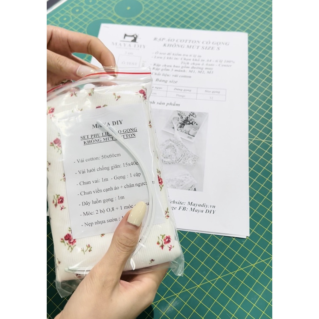 RẬP ÁO GỌNG COTTON KHÔNG MÚT