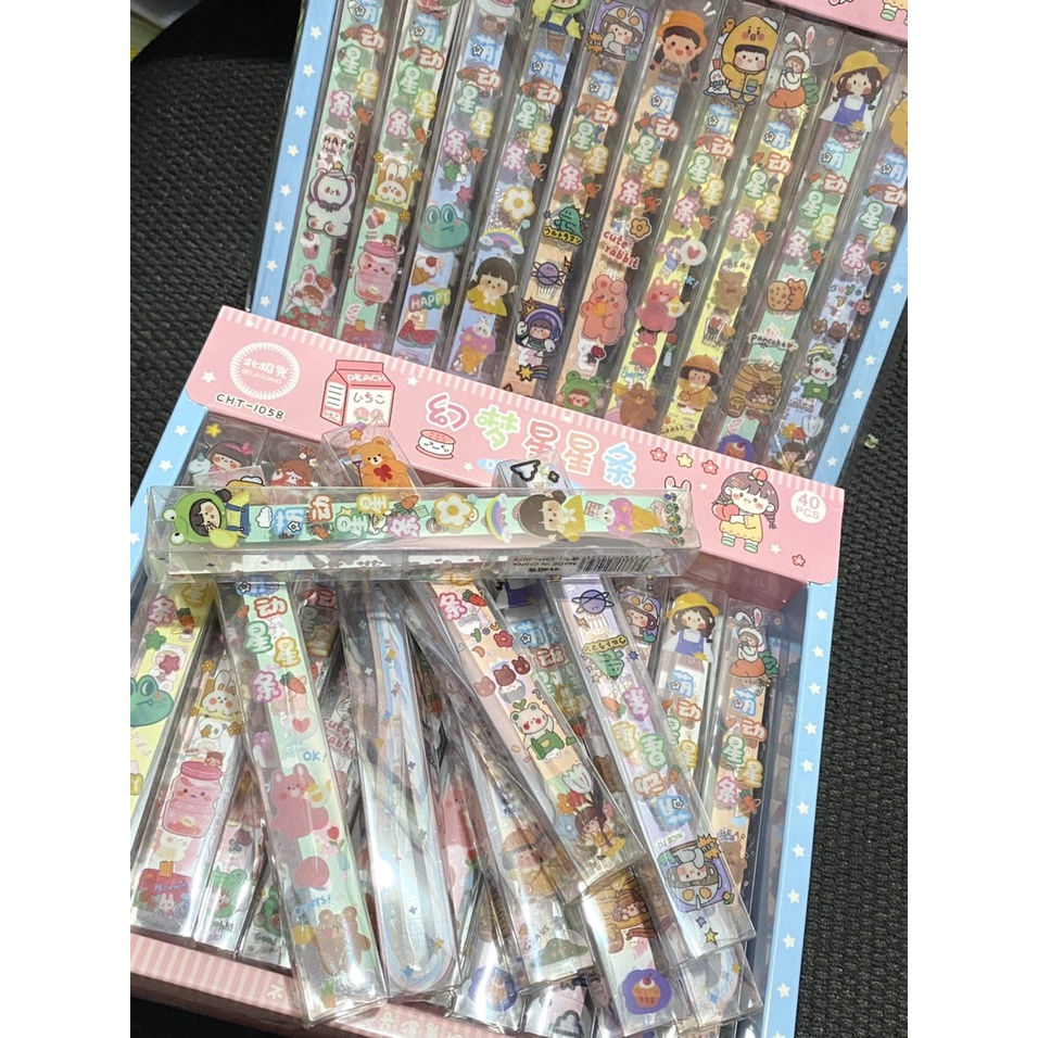 Giấy gấp ngôi sao dạng hộp, gập sao cute lucky start