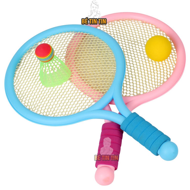 Vợt Đánh TENNIS Kèm 1 Quả Bóng Tennis Và 1 quả cầu lông Cho Bé - Vợt cầu lông trẻ em- Đồ Chơi TinTin